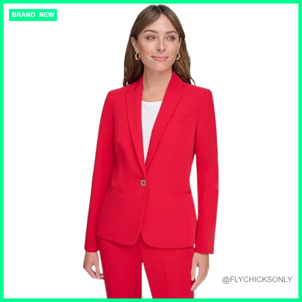 Single Button Business Blazer With Notch Collar And Elbow Patches